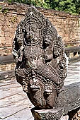 Preah Khan temple - naga rails of the raised terrace.